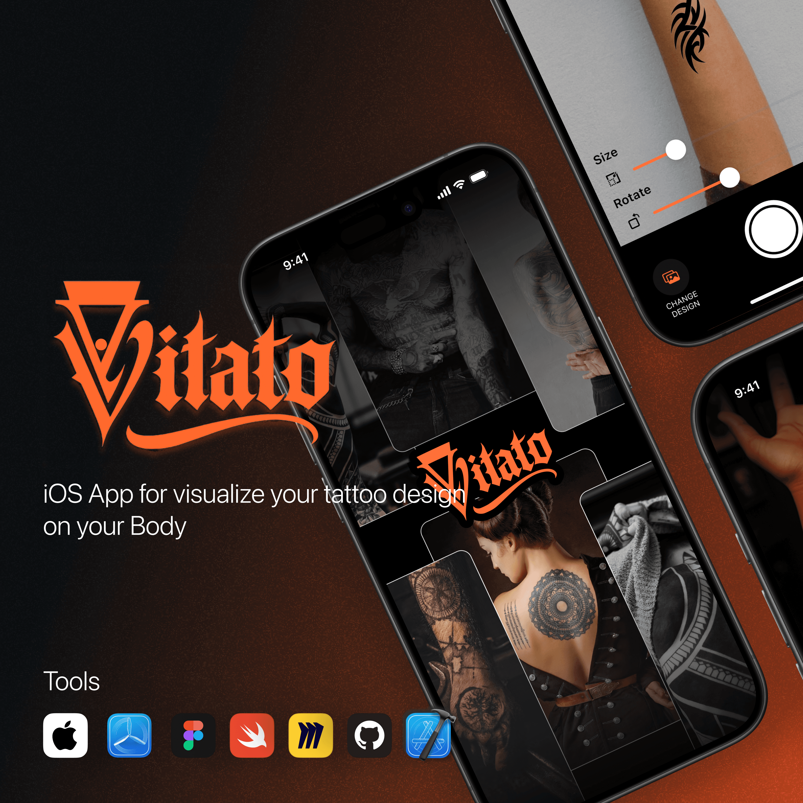 Vitato - AR Tattoo Visualization App